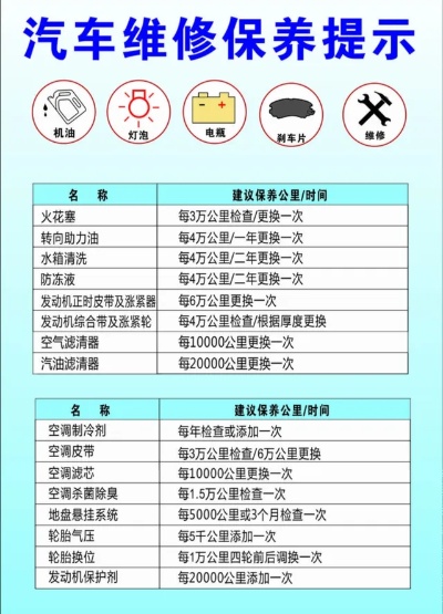 汽车保养常识区别图片大全 